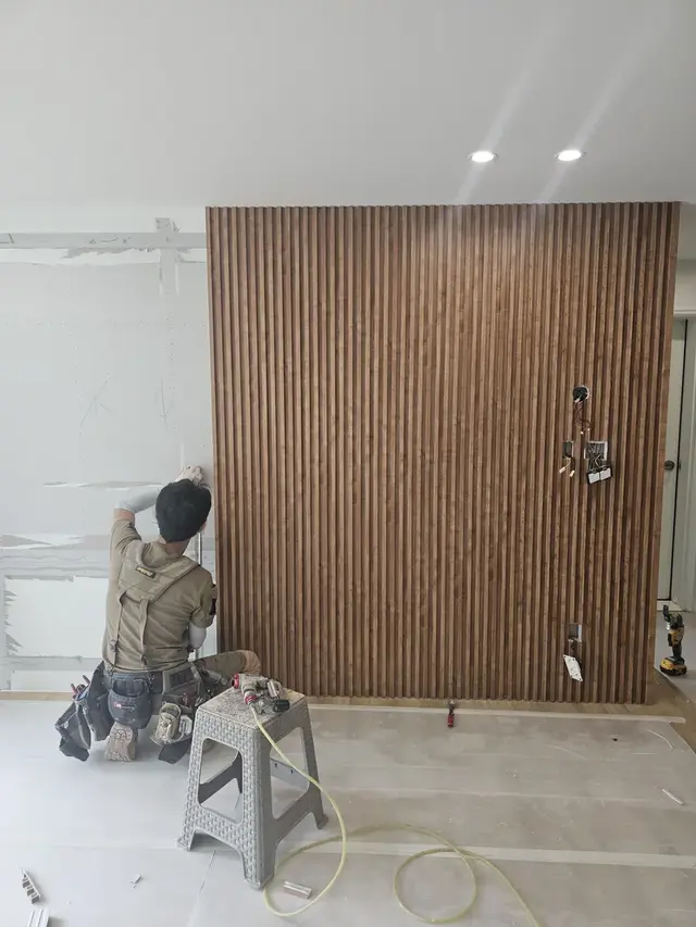 인테리어목공줄눈시공 관련 현장 사진